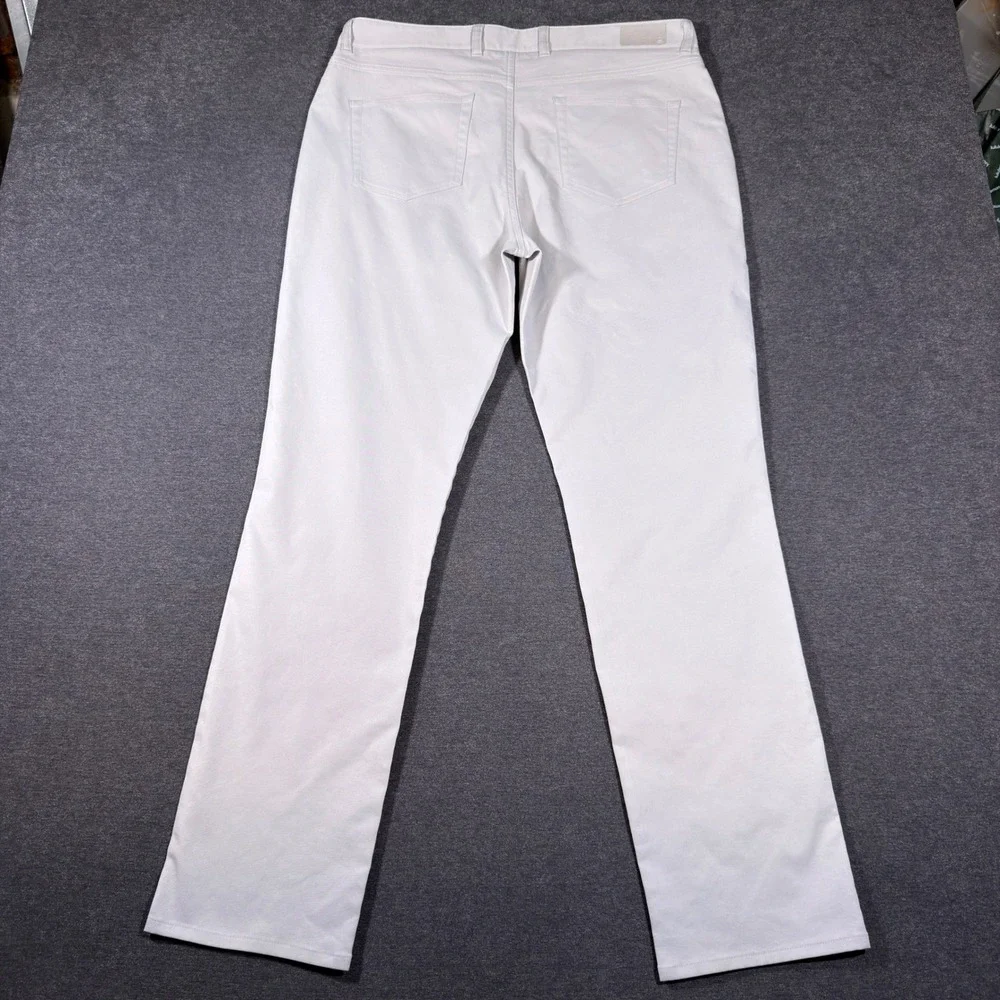Peter Millar Pants Mens 36x32 Grey Performance Five Pocket EB66 Performance Golf